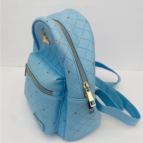Loungefly Disney Cinderella Castle Quilted Blue Mini Backpack main image 4